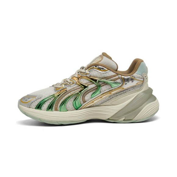 Puma Girls Inverse Shimmer Jr Sneakers Mesh White Gold Size 6.5 NEW NO BOX! - Picture 4 of 6